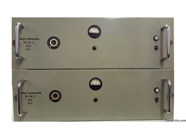 Par de amplificadores de válvulas de potencia Maihak B-V44B