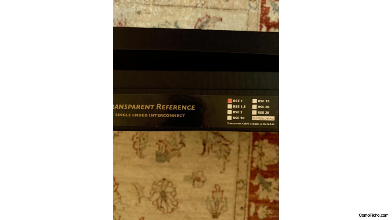 Transparent Audio Reference single-ended/ RCA  XL