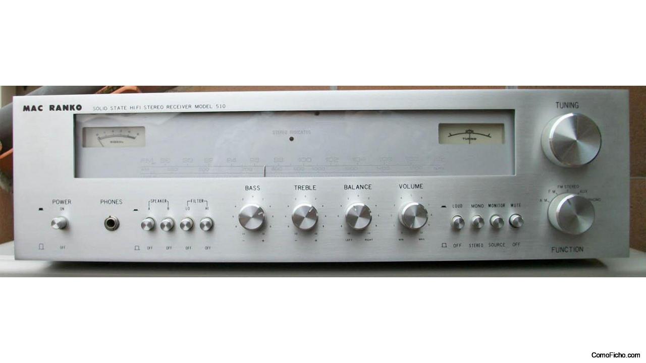 Amplificador (Receptor) Mac Ranko 501
