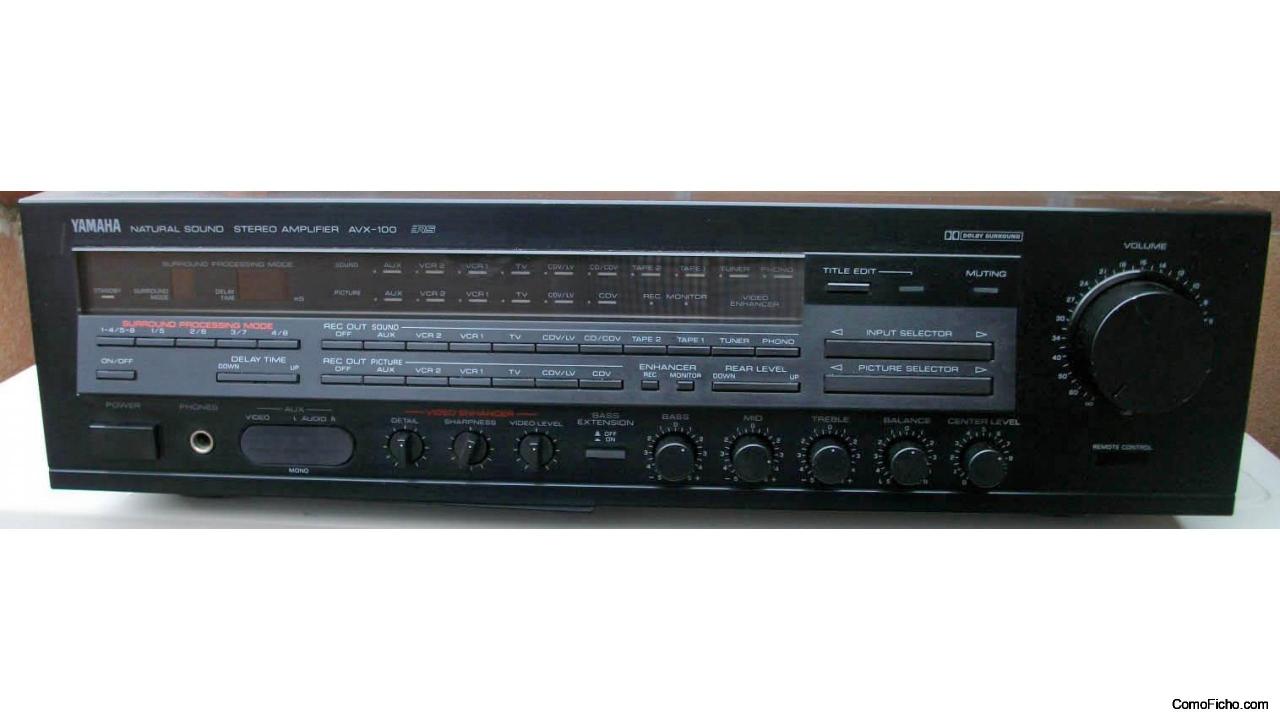 Amplificador (Receptor) Yamaha AVX 100