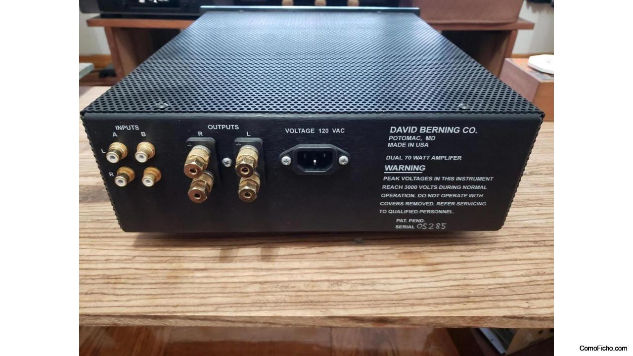 David Berning Co ZH270 OTL Stereo Amp ZH-270A