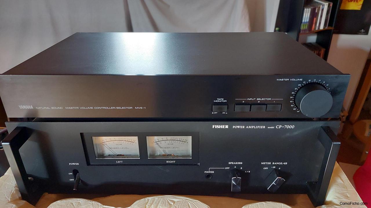 Amplificador Etapa Fisher CP7000 + Previo Yamaha MVS-1