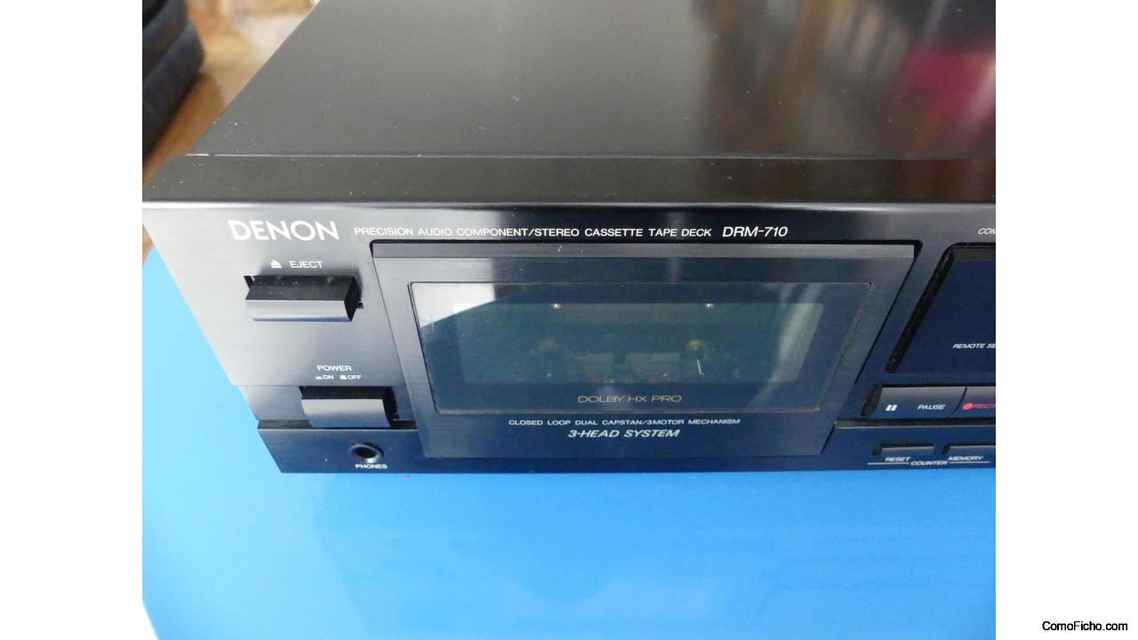 Leitor Gravador de Cassetes Denon DRM-710 com Remoto control