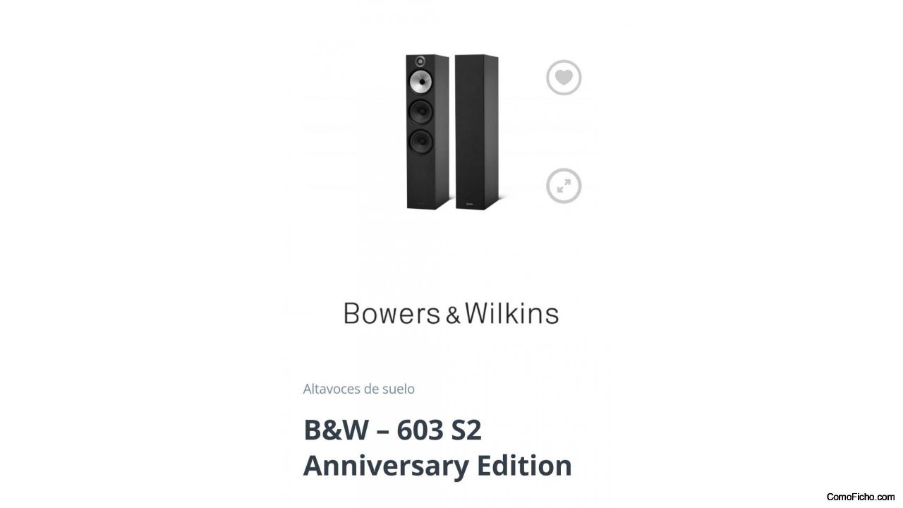 ALTAVOCES BOWERS 603 S2 ANNIVERSARY EDITION