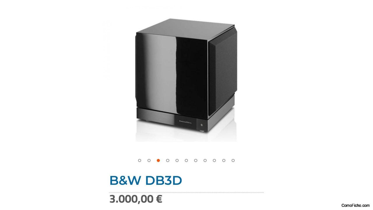 SUBWOOFER BOWERS AND WILKINS DB3D