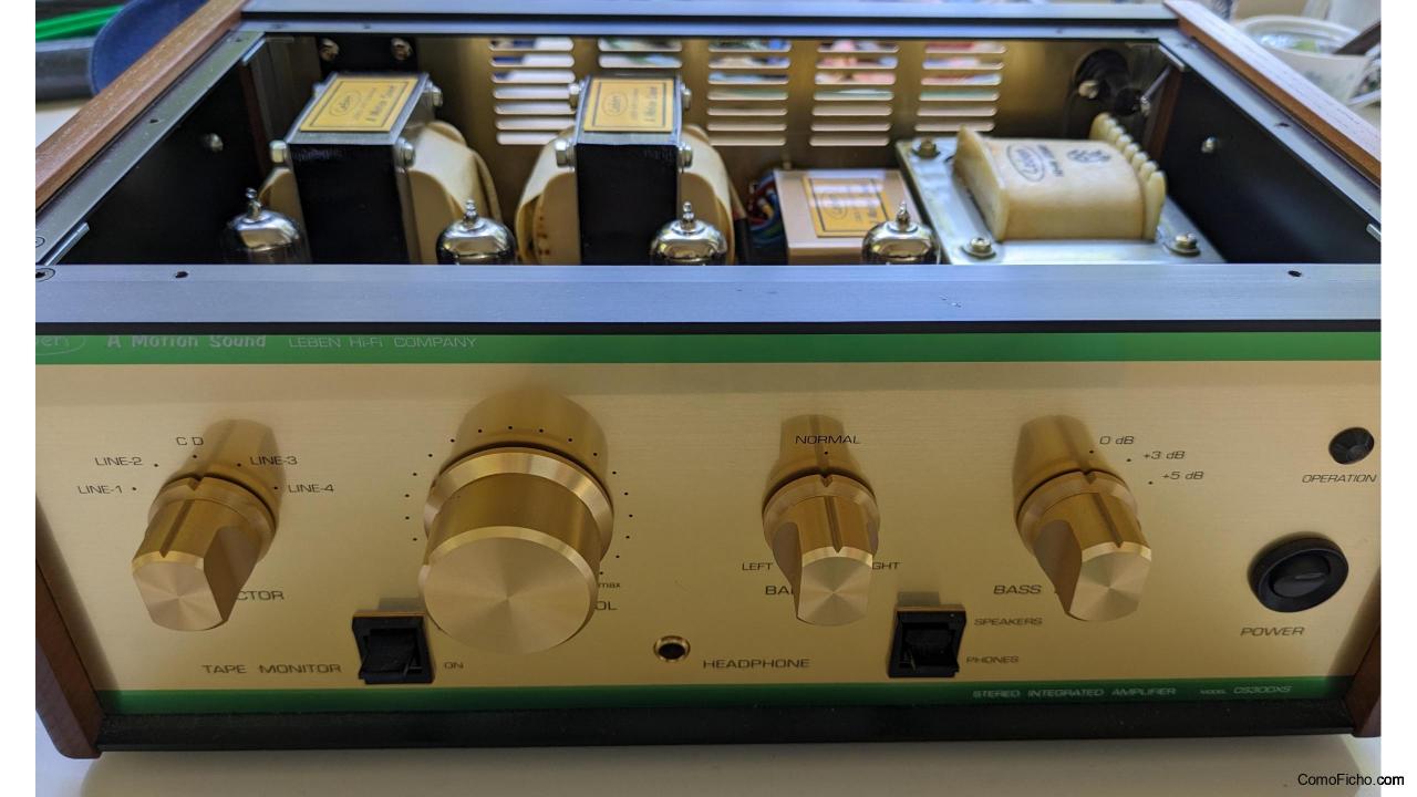 Amplificador integrado a válvulas Leben cs300xs (VENDIDO)