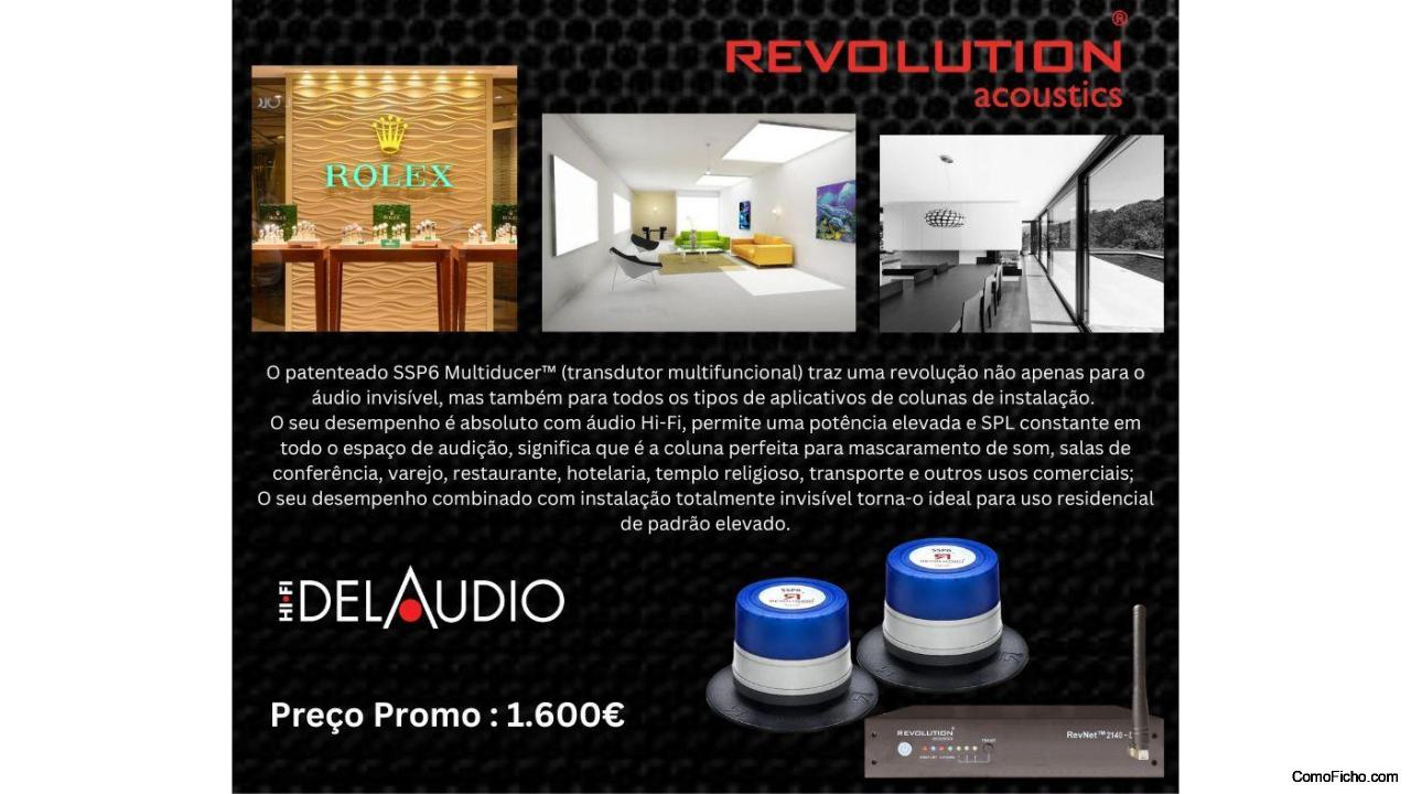 Revolution Acoustic Sound System - 2 Transdutors and 1 Amp DSP ( New ) Promotional Price