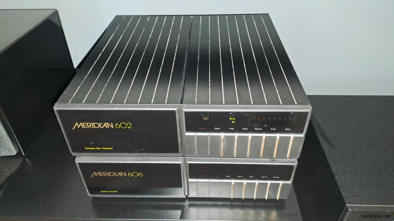 Reproductor CD Meridiam (DAC 606 + Transporte 602)