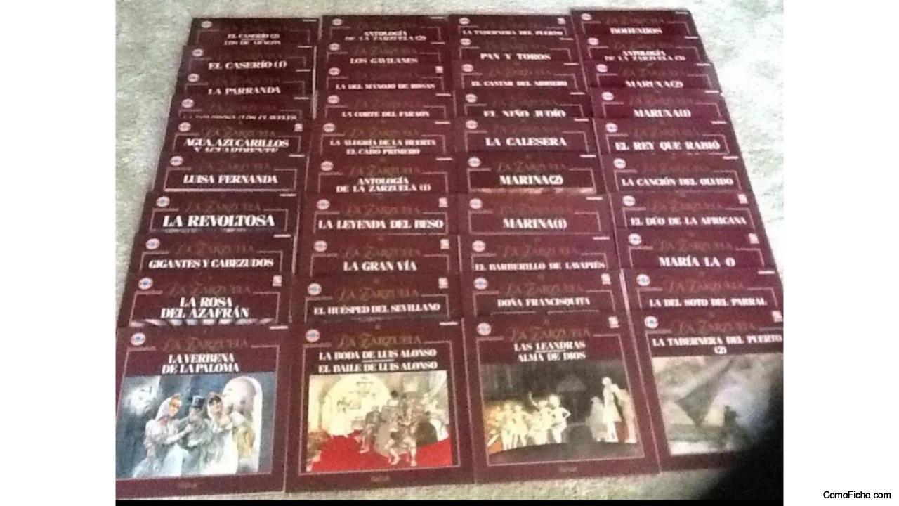 Colección de 64 vinilos de Zarzuela