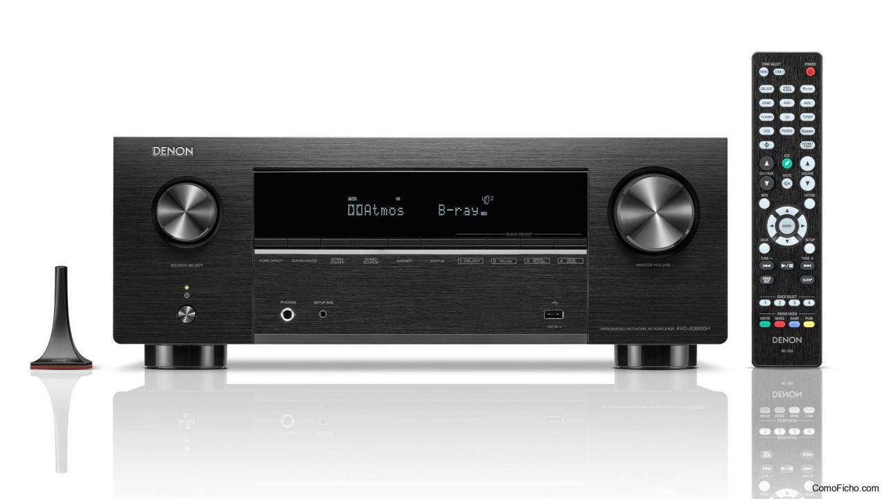 Receptor AV Denon AVC-X3800H 8K HDR Atmos