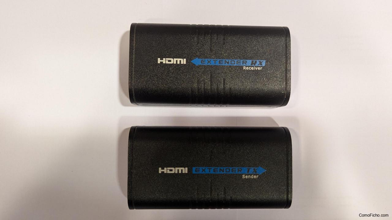 Extensor de red Ethernet a HDMI