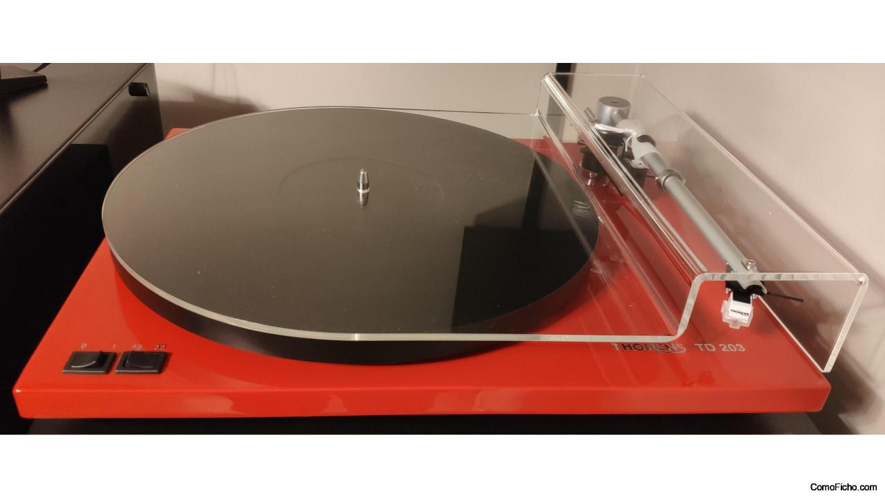 Plato Thorens TD-203 rojo alto brillo (rebaja)