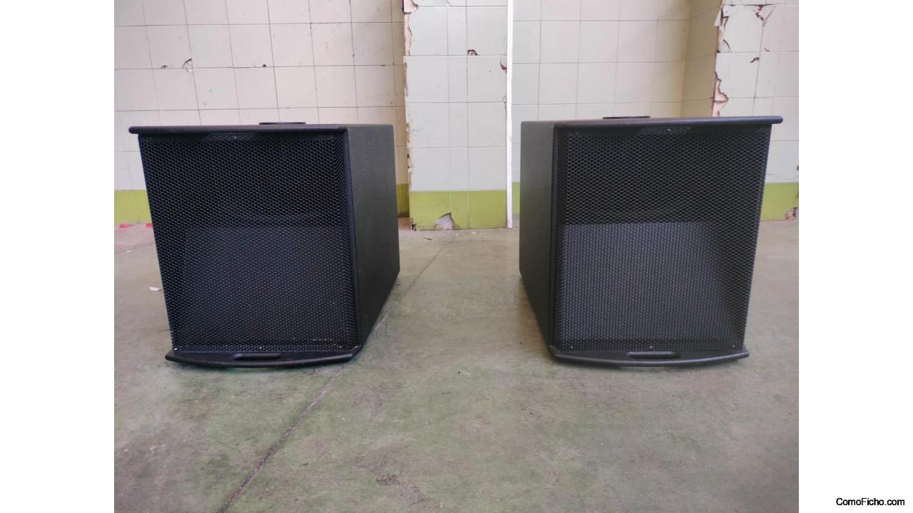 2 Subwoofers Beyma con etapa 4x Clase D