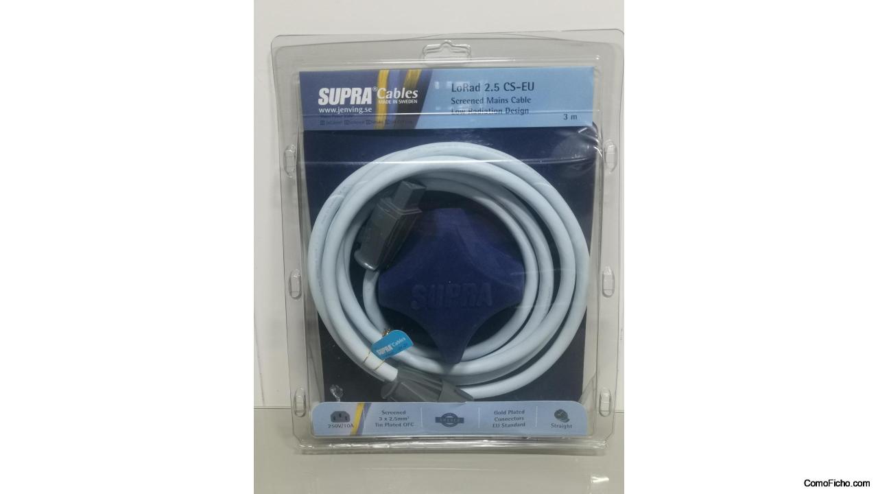 Cable de red Supra Cables LORAD 2.5 CS-EU – 3m de longitud