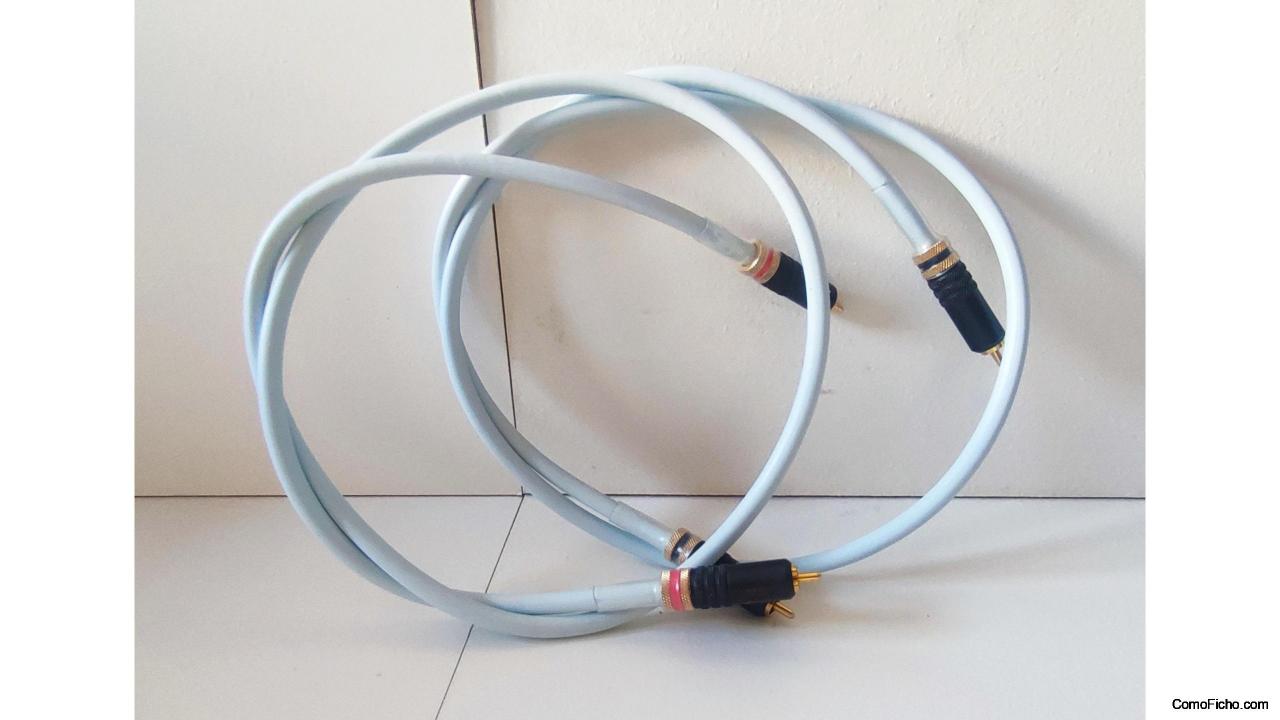 -- VENDIDO -- CABLE RCA A RCA SUPRA EFF - ISL CON CONECTORES TOP PPSL DE 110 cm.