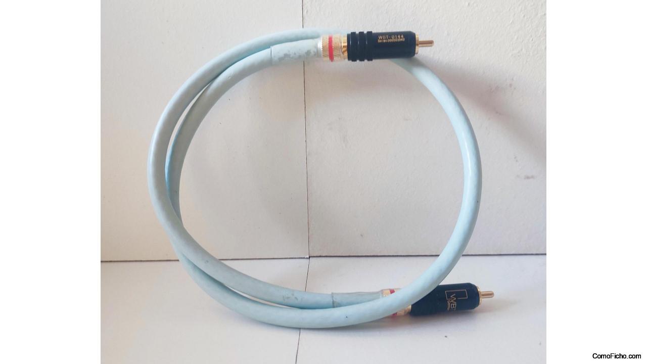 ** VENDIDO ** CABLE SUPRA EFF - I  RCA A RCA DE 0,60 m + CONECTORES WBT MOD 0144