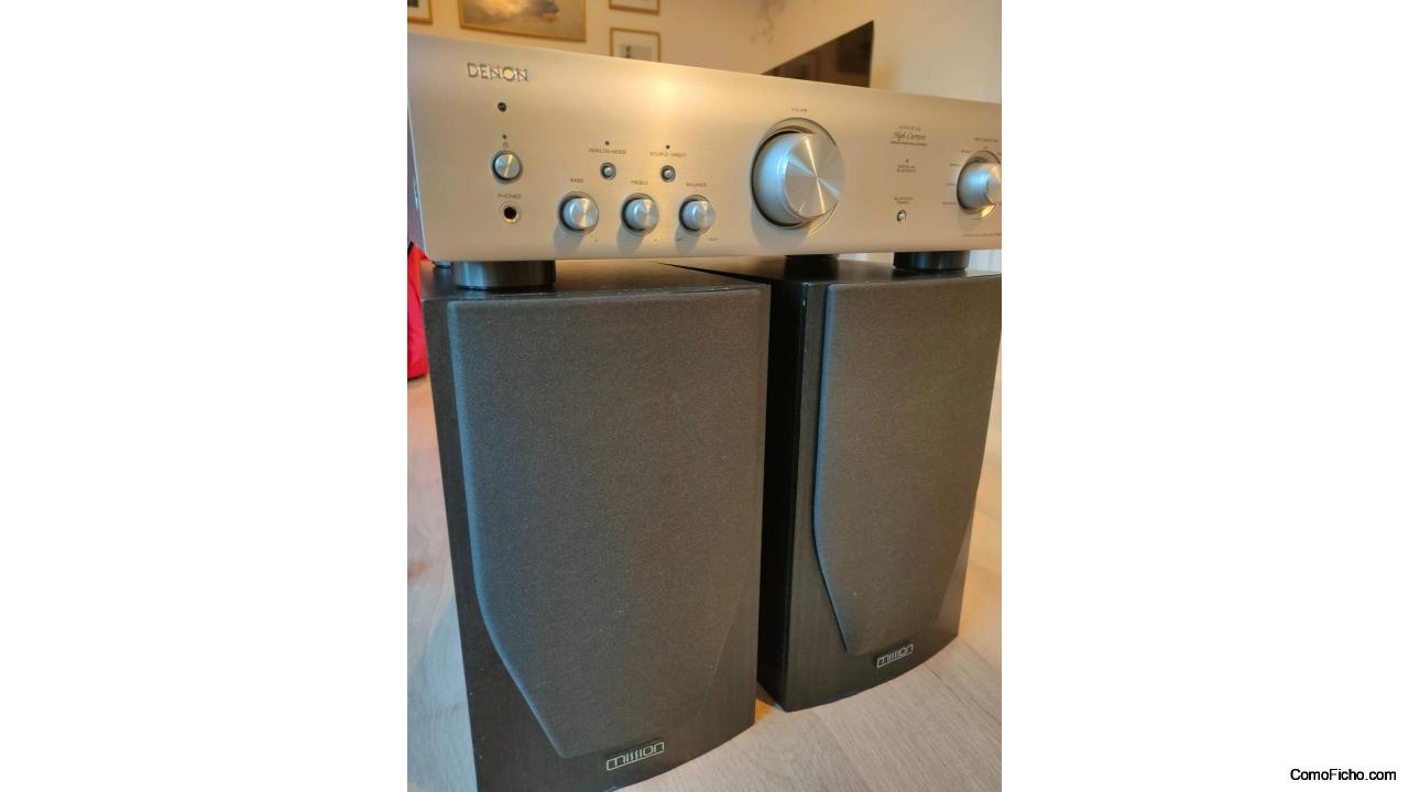 Amplificador integrado Denon PMA-600NE y altavoces Mission M72