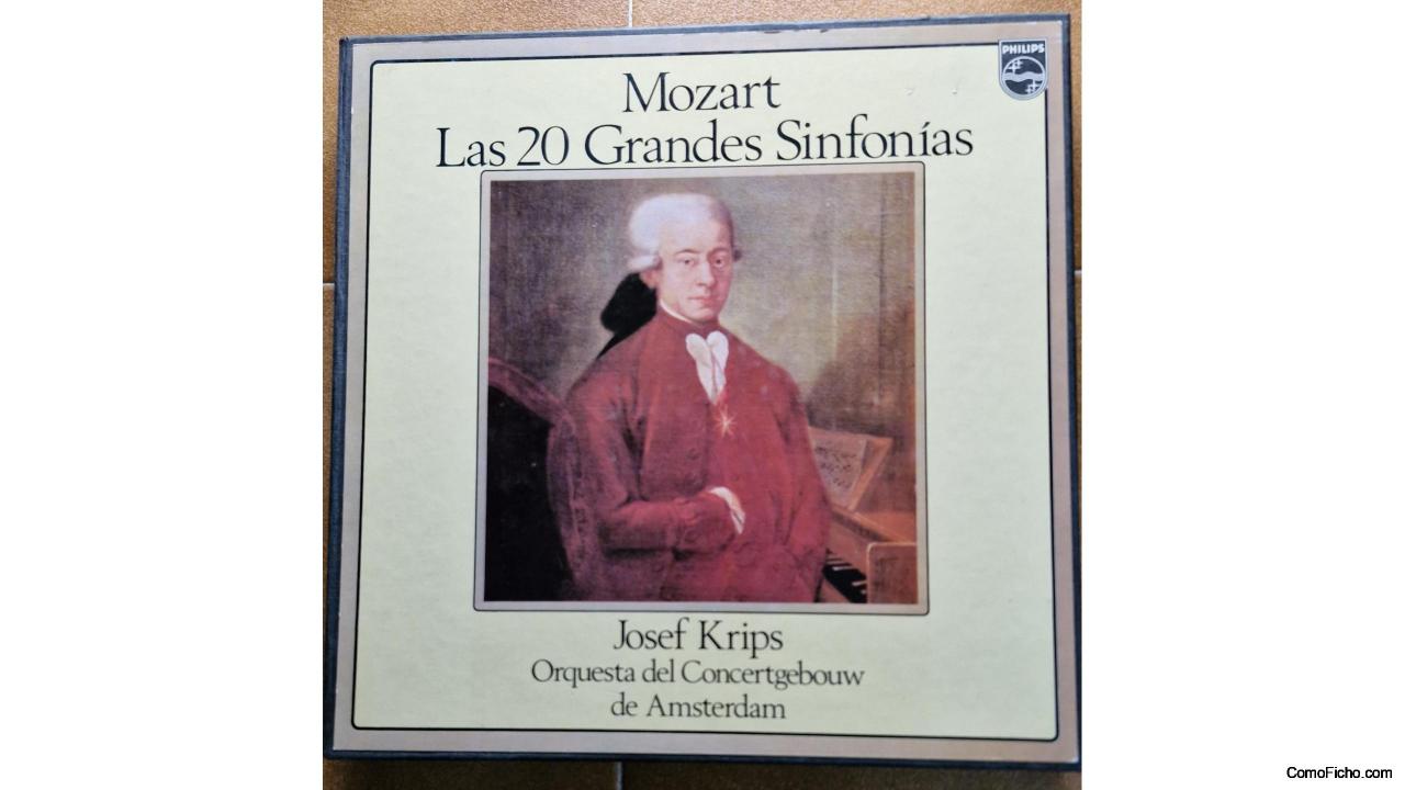 V E N D I D O-MOZART-8 LPS-"Las 20 Grandes Sinfonias"-J.Krips