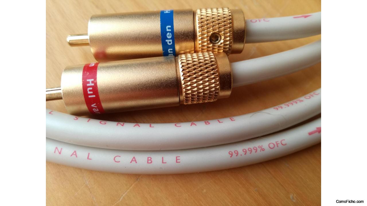 Cable RCA QED QUNEX 2. --1 metro.Conectores Van Den Hul