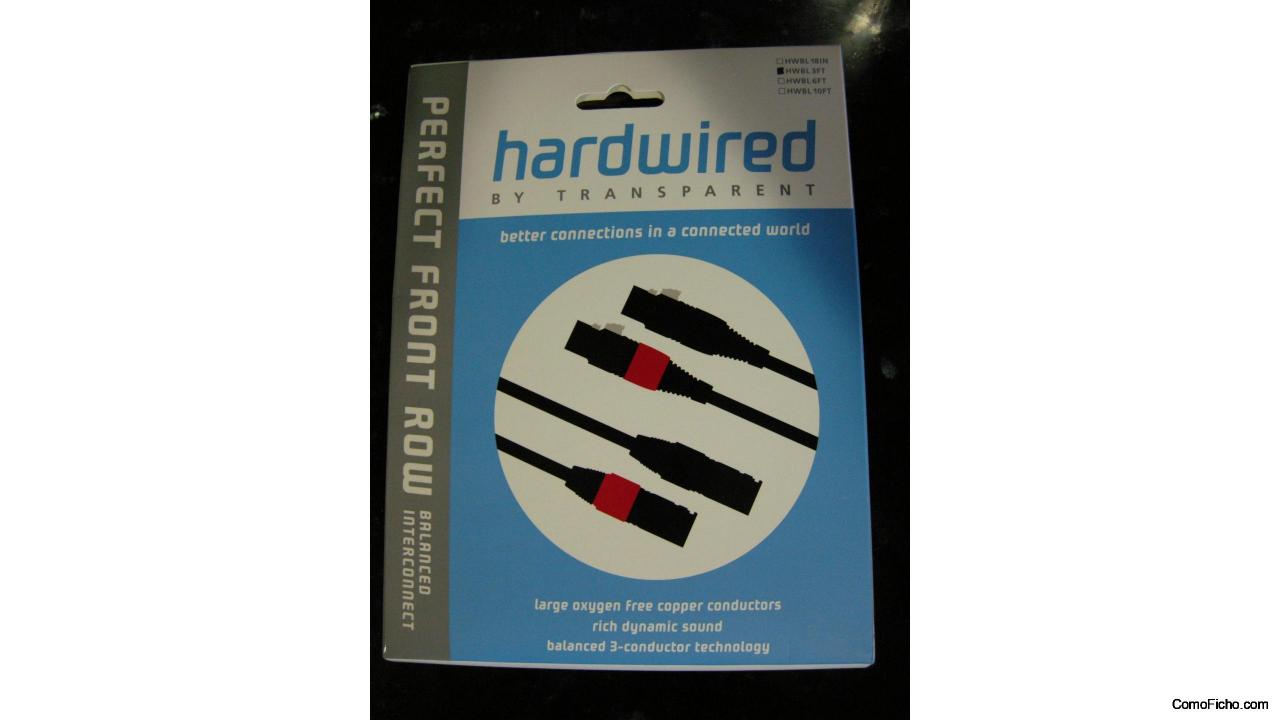 Hardwired by Transparent Audio XLR 1.0M