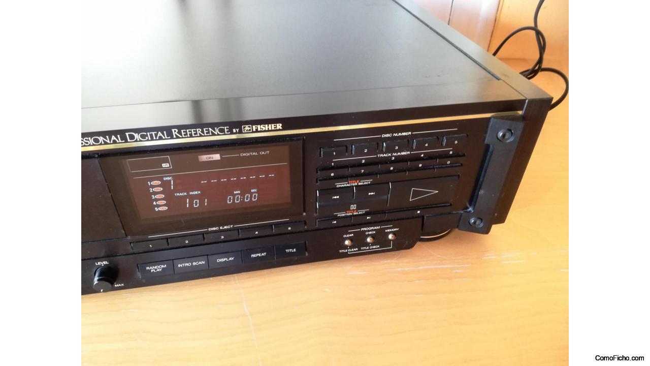 Lector de Cd FISHER DAC Z1. 5 CD´S