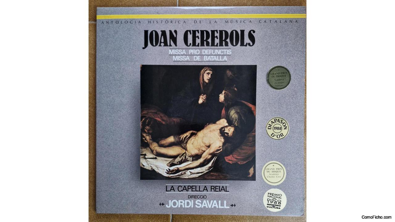 CoMoNueVos-VINILO DOBLE-JORDI SAVALL-JOAN CEREROLS Missas prodefunctis y de Batalla.