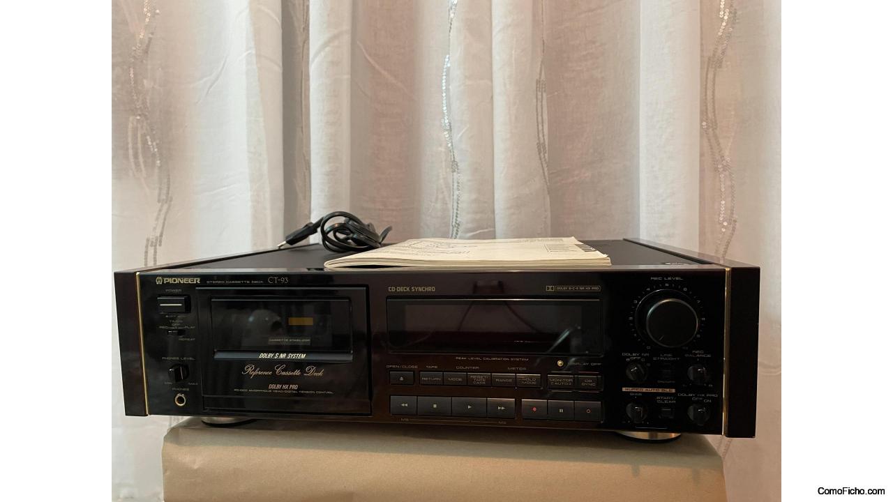 PLETINA Cassette Stereo. PIONER CT - 93   REFERENCE ...