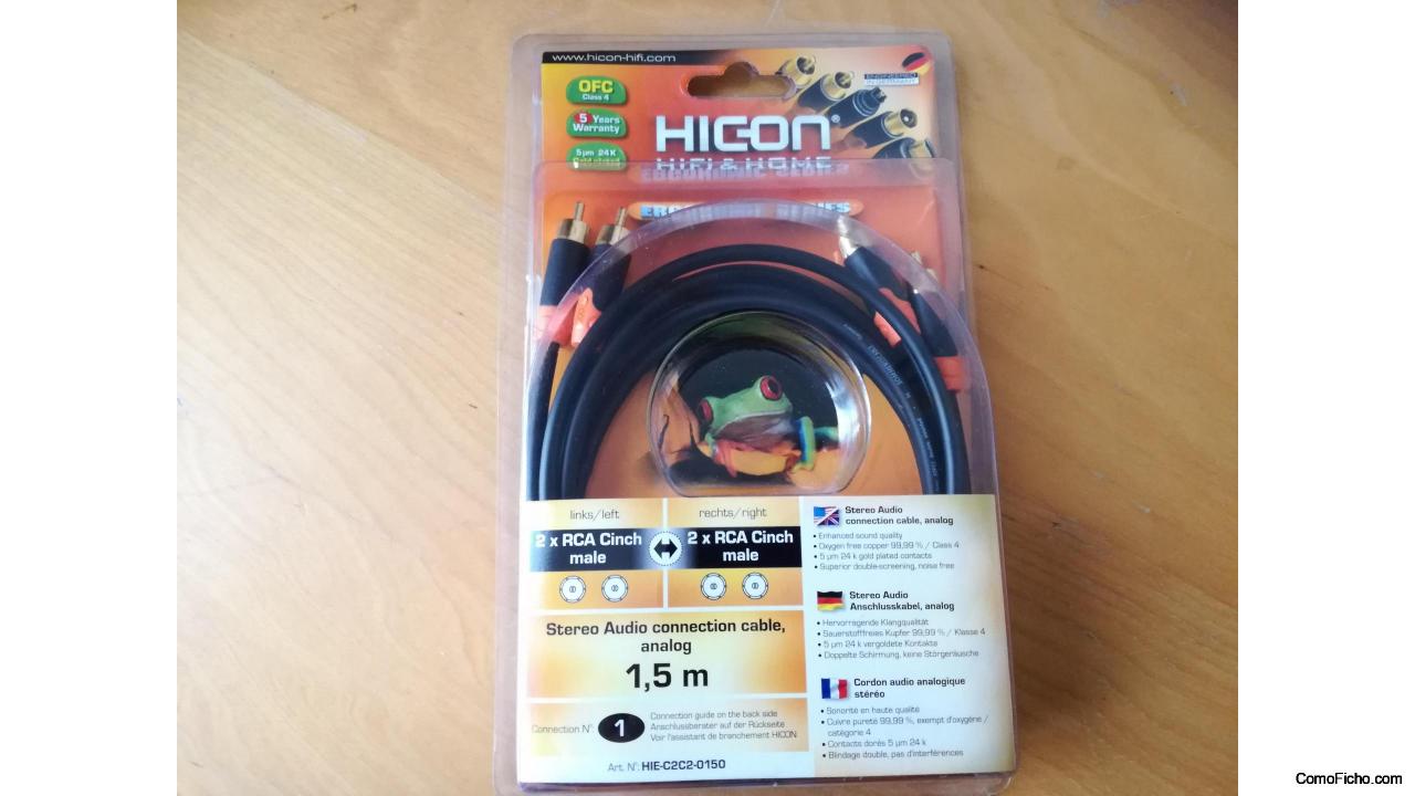 Cable HICON RCA.  1,50m.