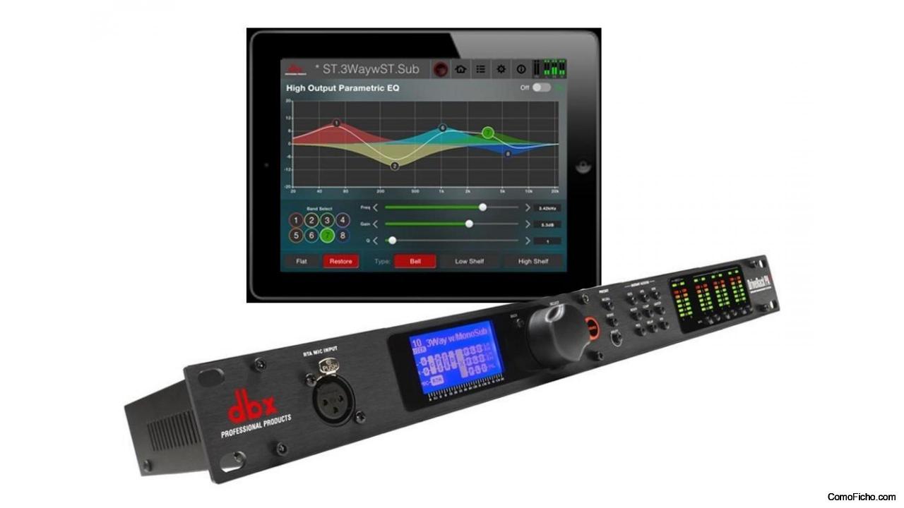 Dbx DriveRack PA2 con micro dbx y cable