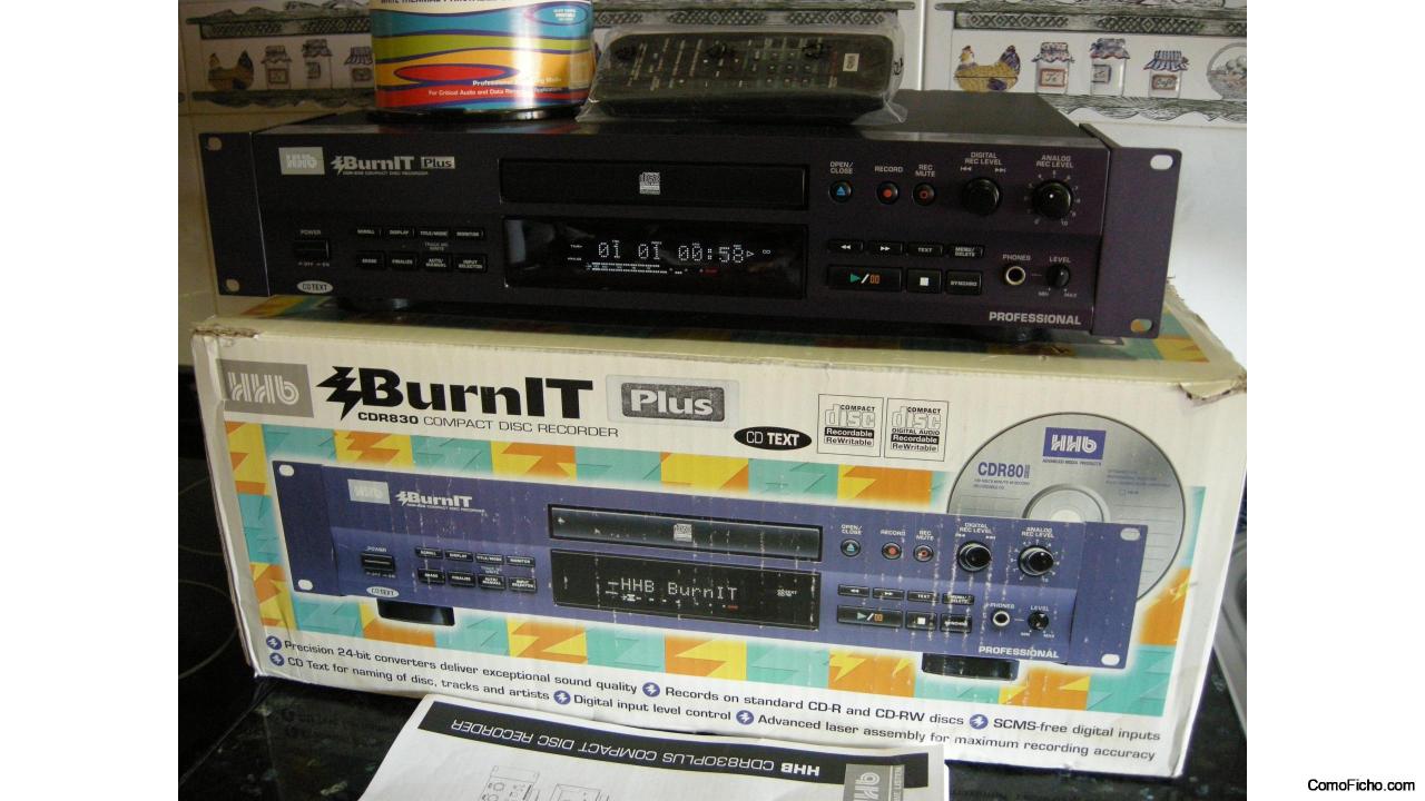 HHB CDR 830 BurnIT Plus Reference CD Recorder