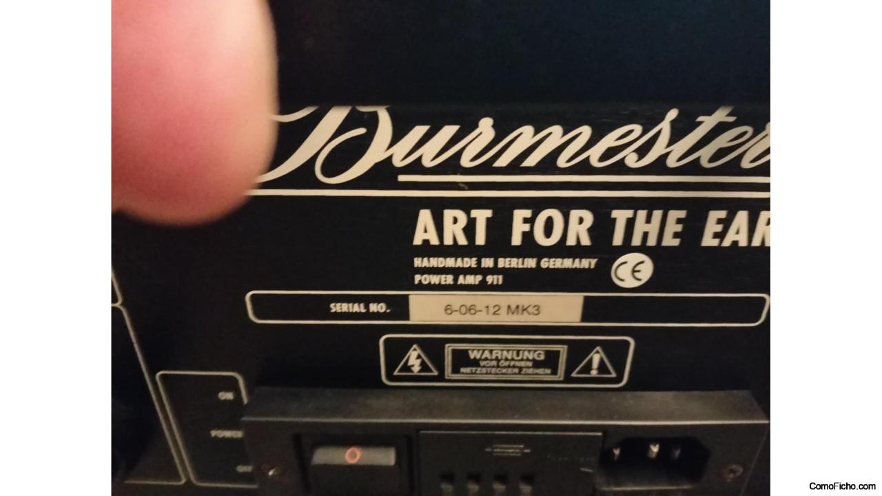 Amplificador Burmester 911