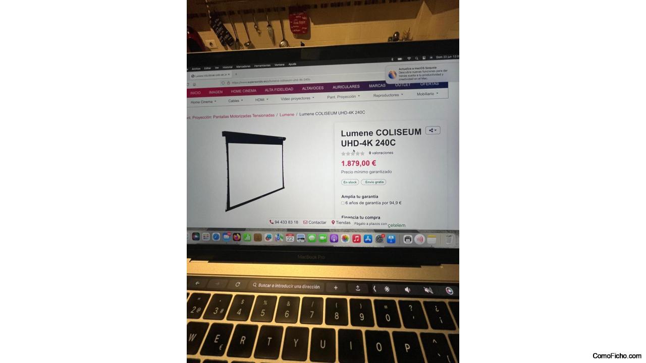 Pantalla proyección LUMENE COLISEUM