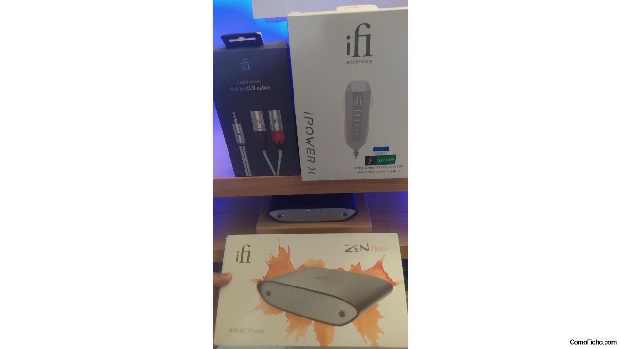 Lote iFi Audio (Zen Phono + iPower X + cable iFi 4.4 mm to XLR)