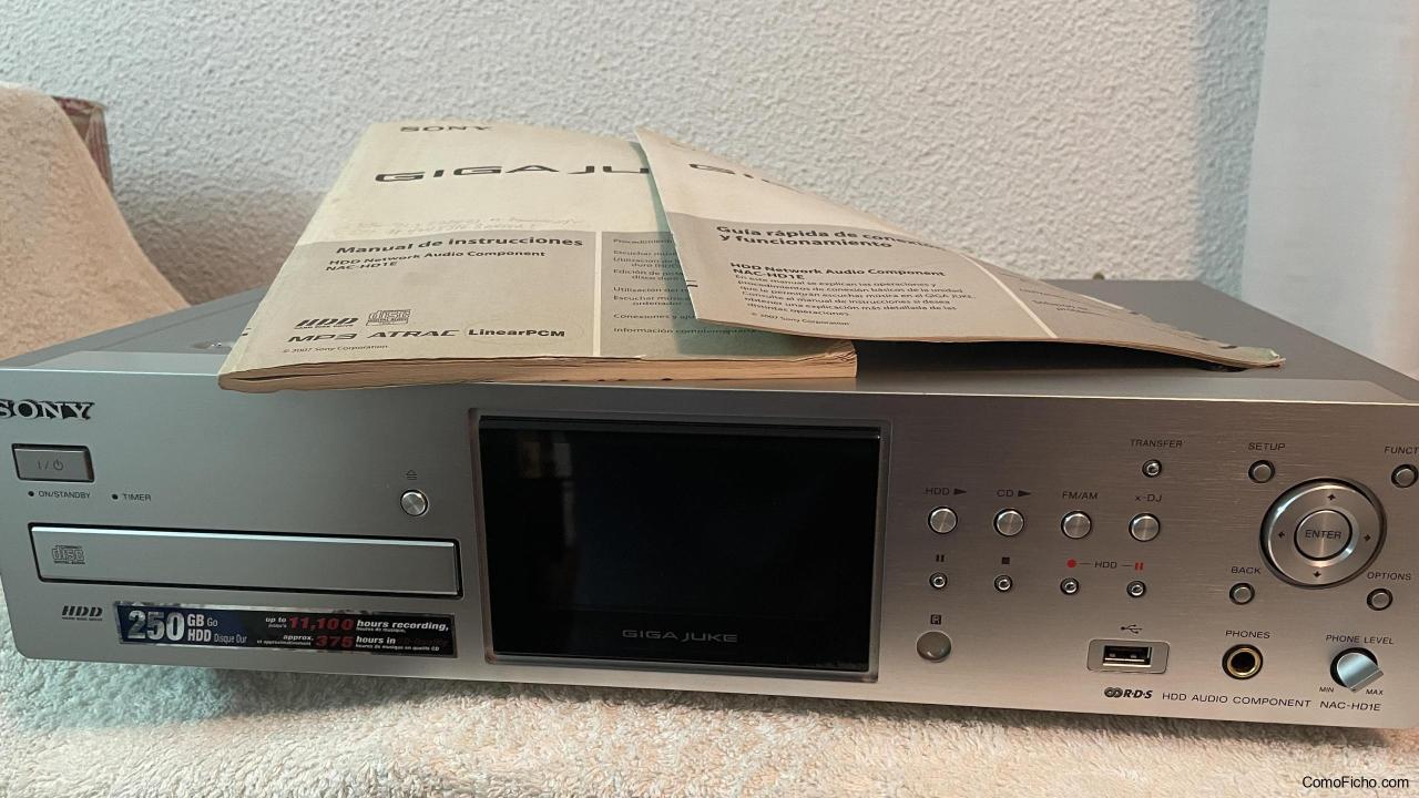 Grabador Reproductor SONY NAC-HD 1E ...Madrid capital ...