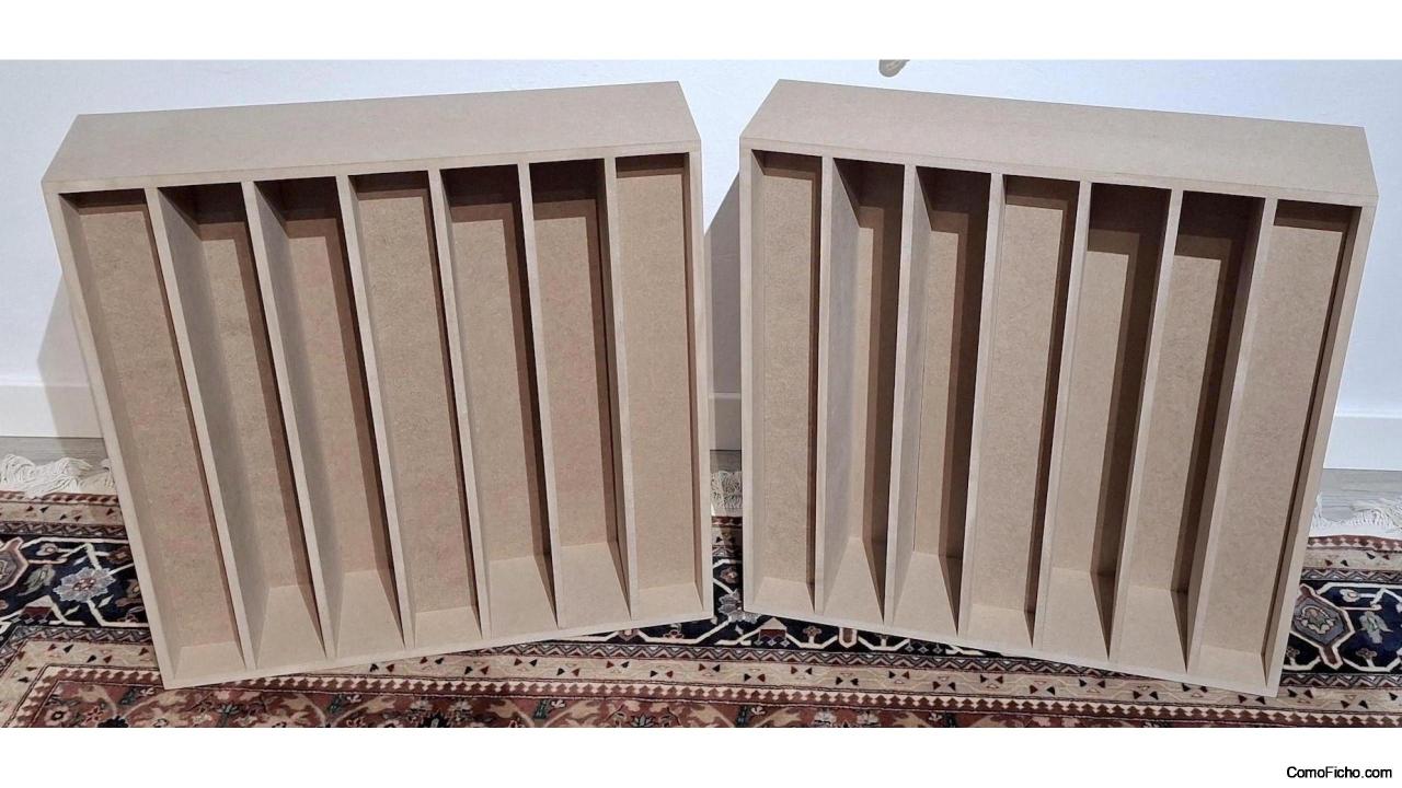 Difusores Acústicos QRD 60 x 60 x 16,5, madera de MDF