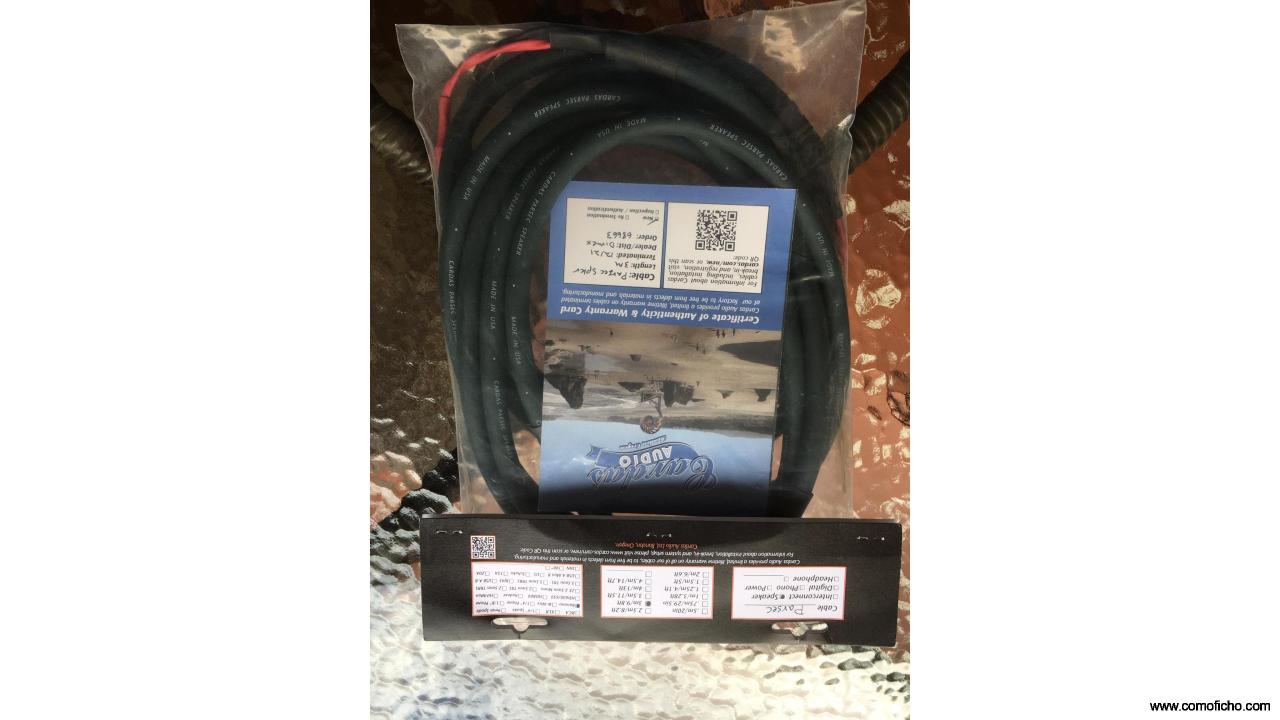 CABLES DE ALTAVOZ CARDAS PARSEC. 3 METROS DE LONGITUD