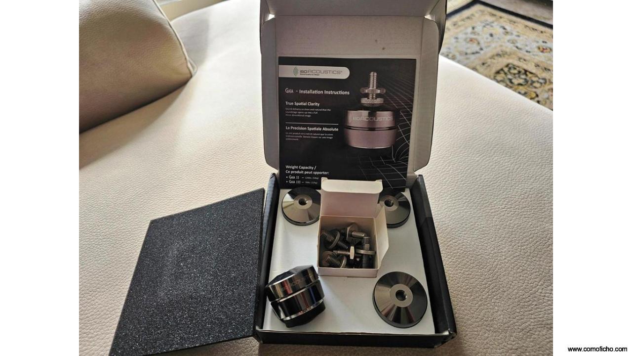 Juego 4 soportes GAIA III de IsoAcoustics