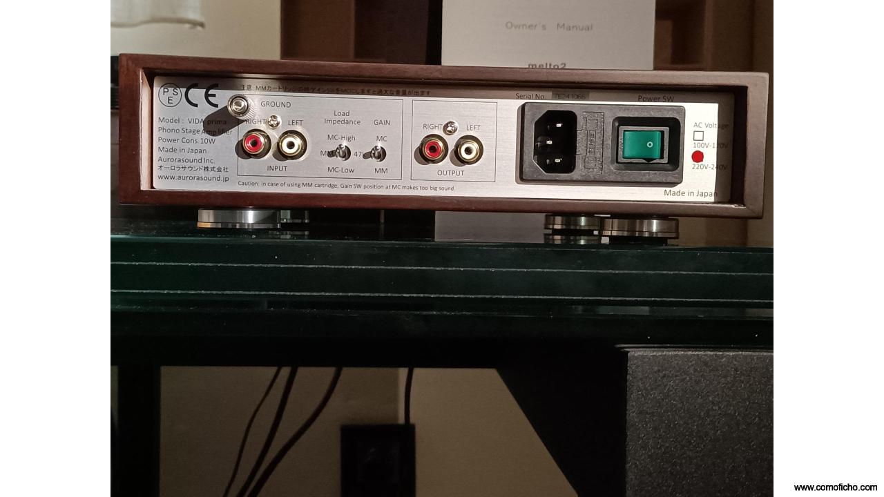 Previo de fono Aurorasound VIDA prima