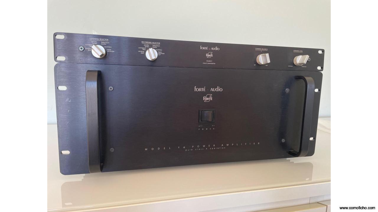 Previo/etapa Forté Audio Model 2/Model 1a. Nelson Pass. Pura clase A