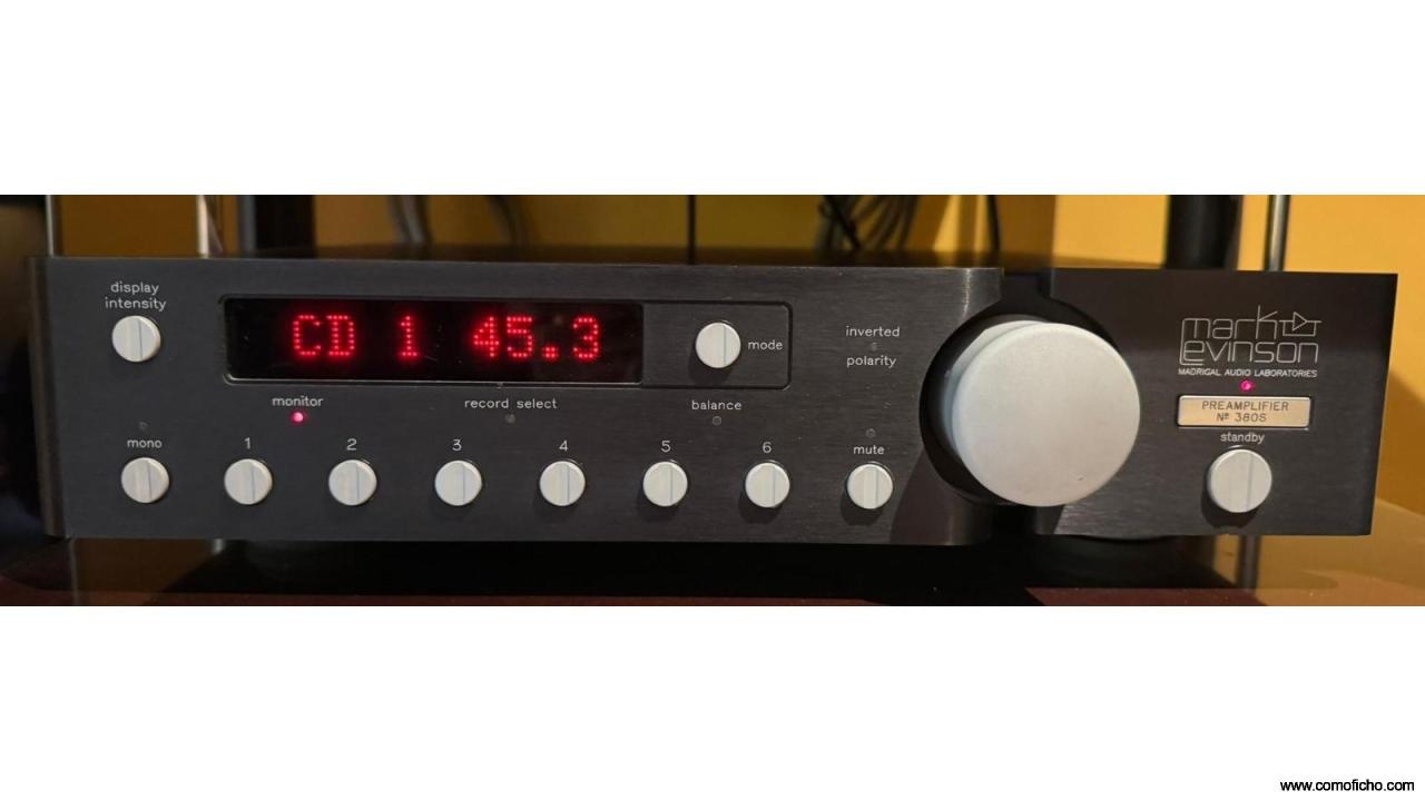 Preamplificador Mark Levinson Nº 380S