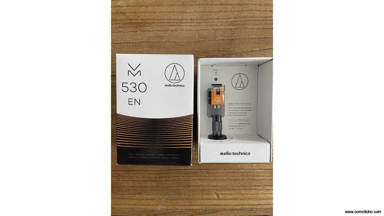 Previo de Phono Thorens MM008 capsula AT VM530EN nueva