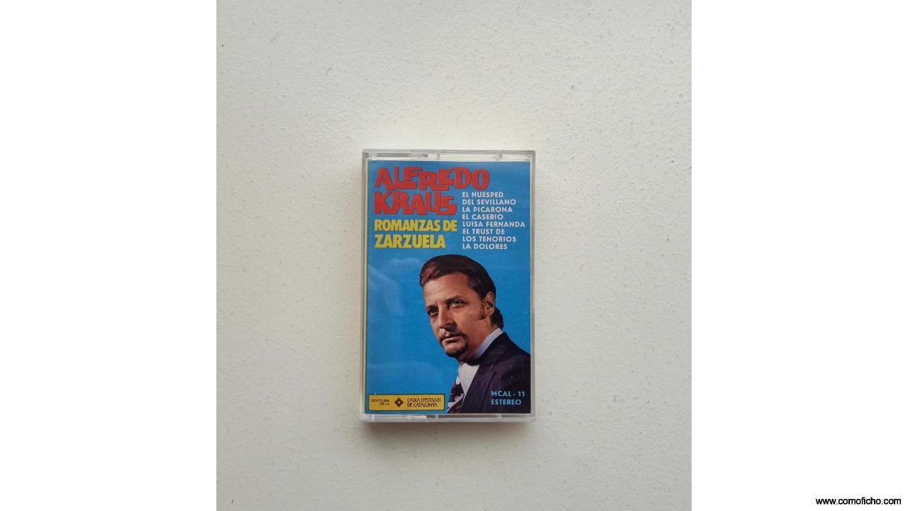 Cassette Alfredo Kraus Romanzas de Zarzuela
