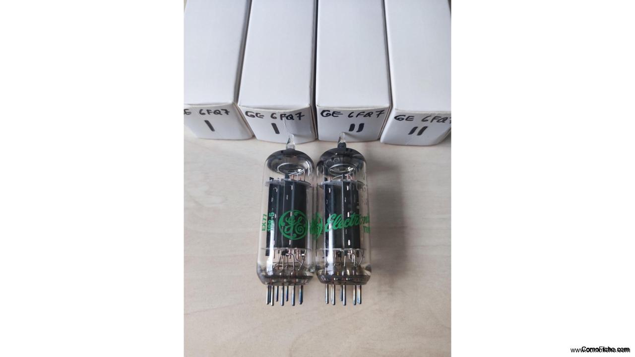 • 4 válvulas 6FQ7-6CG7 “GE-GENERAL ELECTRIC” NOS, nuevas.