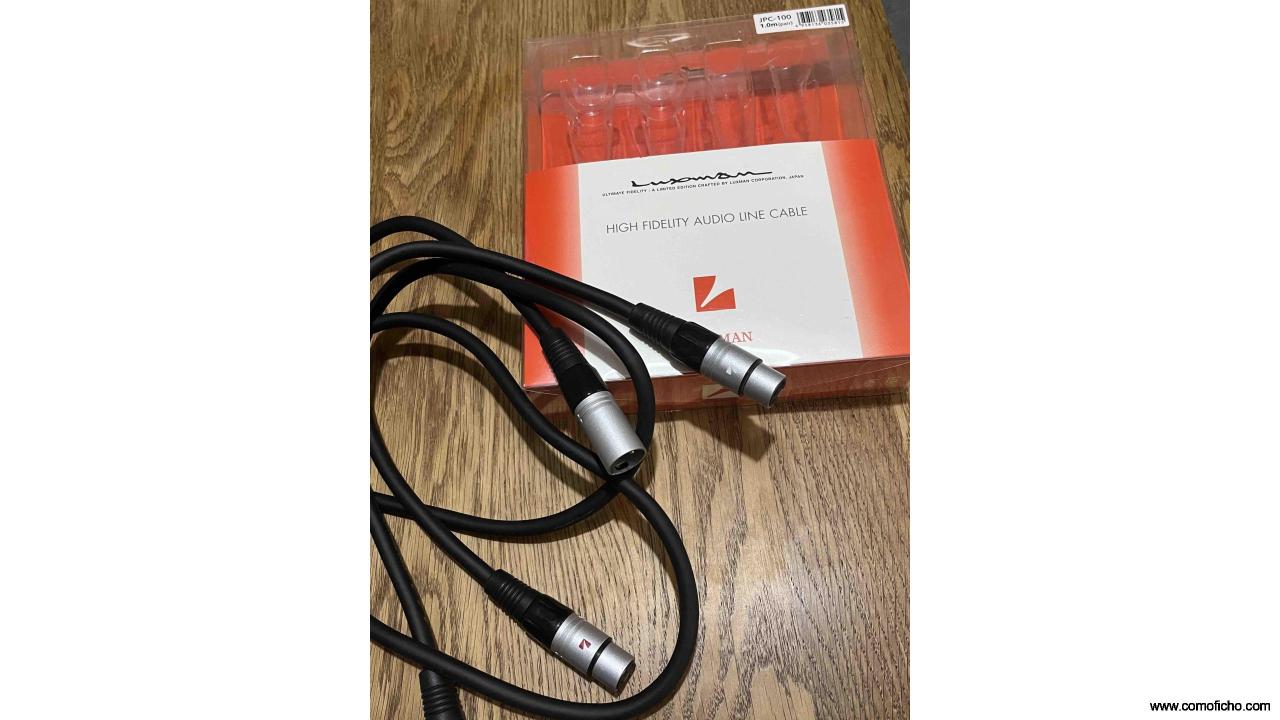 Cables de interconexión Luxman JPC-100 1.0m (par) XLR