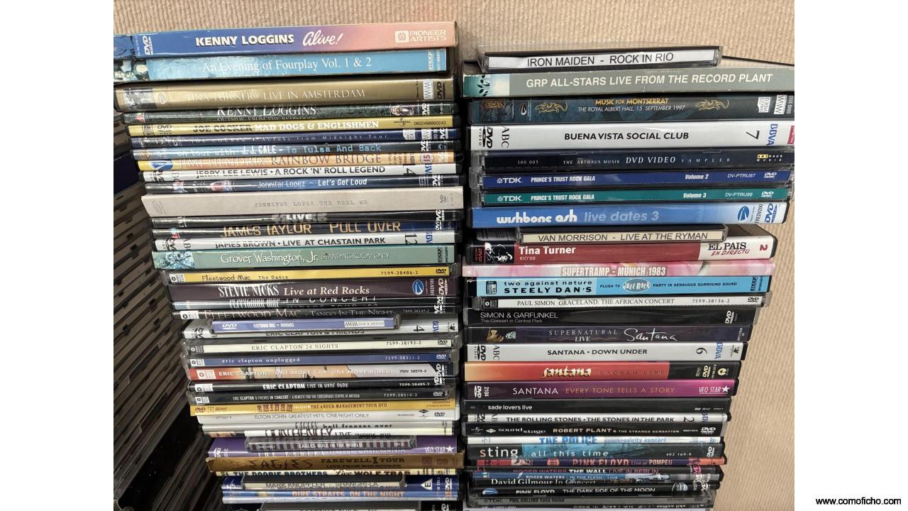 Colección DVDs música
