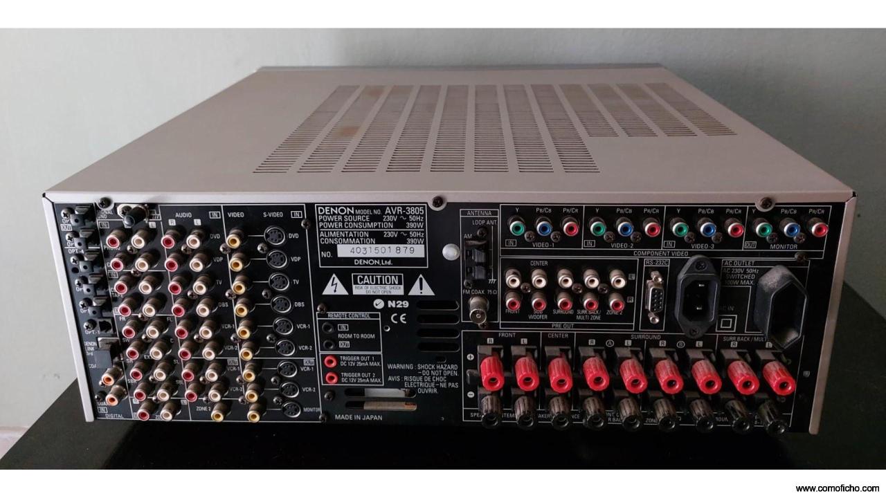 AV RECEIVER	AL 24 PROCESSING PLUS MODEL NO. AVR-3805