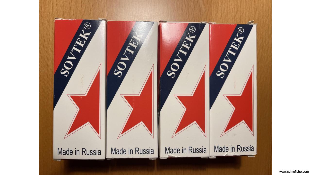 4 Tubos Sovtek 5881 (nuevos adquiridos a Leben)