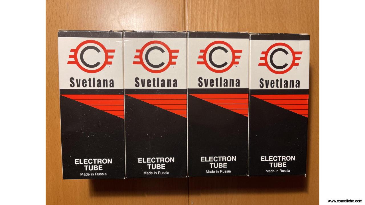 4 válvulas KT88 Svetlana