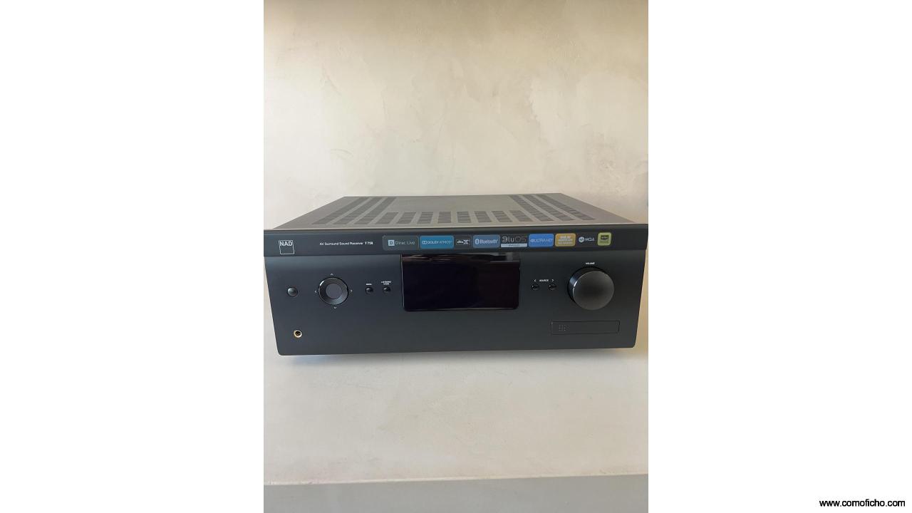 Receptor A/V NAD T 758 V3i Dirac Live Full Bandwidth + micro + caja