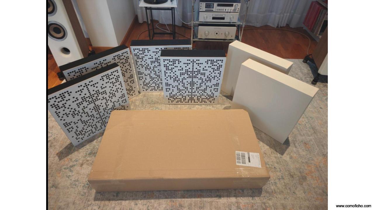 Kit 7 paneles acústicos Bluetone NUEVOS (absorción/ difusión)